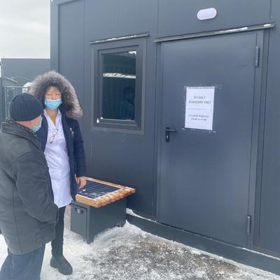 На КПВВ "Станица Луганская" заработал модульный пункт вакцинации