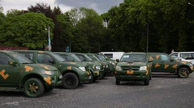 Львовская ОВА передала автомобили и бронежилеты для силовиков востока Украины