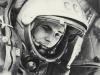 Первый космонавт в корабле «Восток-1» на космодроме Байконур незадолго до исторического взлета.