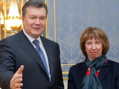 Эштон и Янукович договорились о деньгах и честном правосудии