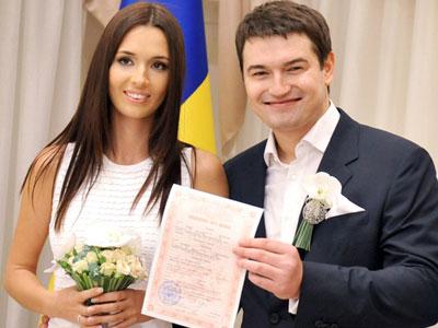 Новоиспеченная семья: Лиза и Андрей Ющенко.