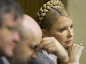 Тимошенко обвинила Ющенко в провале антикризисных законопроектов